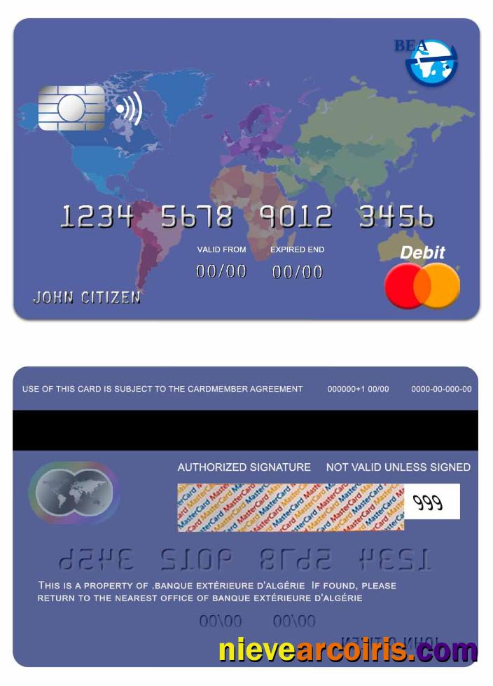 Algeria Banque Extérieure D'algérie mastercard